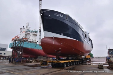 de KJELL, een prachtige schip van Vishandel Tel's en Marisa Fisheries